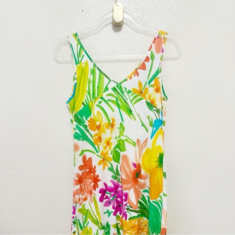 Vintage Hula Moon by Jams World Floral Printed dress size M - Picture 4 of 9